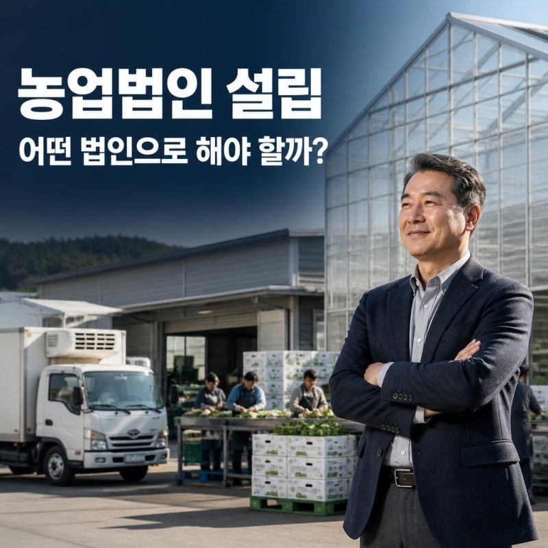 농업법인 설립방법, 농업회사법인과 영농조합법인 차이부터 확인하세요