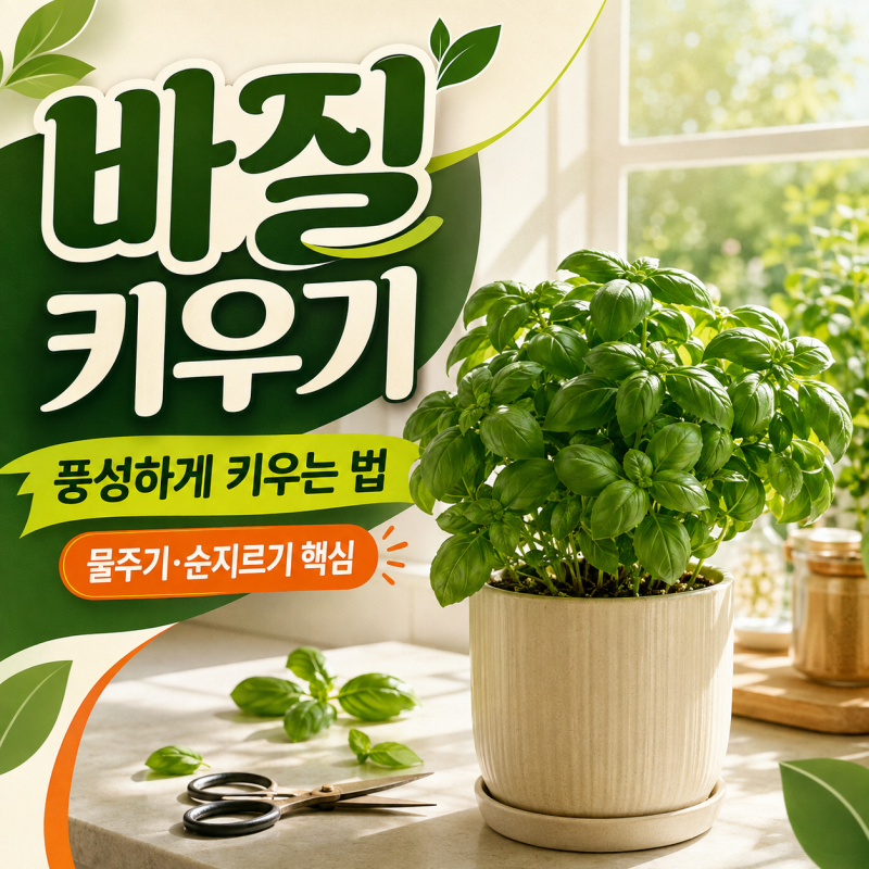 바질 키우기, 풍성하게 수확하는 방법