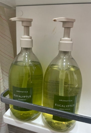 아로마티카 레몬그라스 유칼립투스 샴푸 바디워시 대용량 세트 욕실에서 넉넉하게 써요