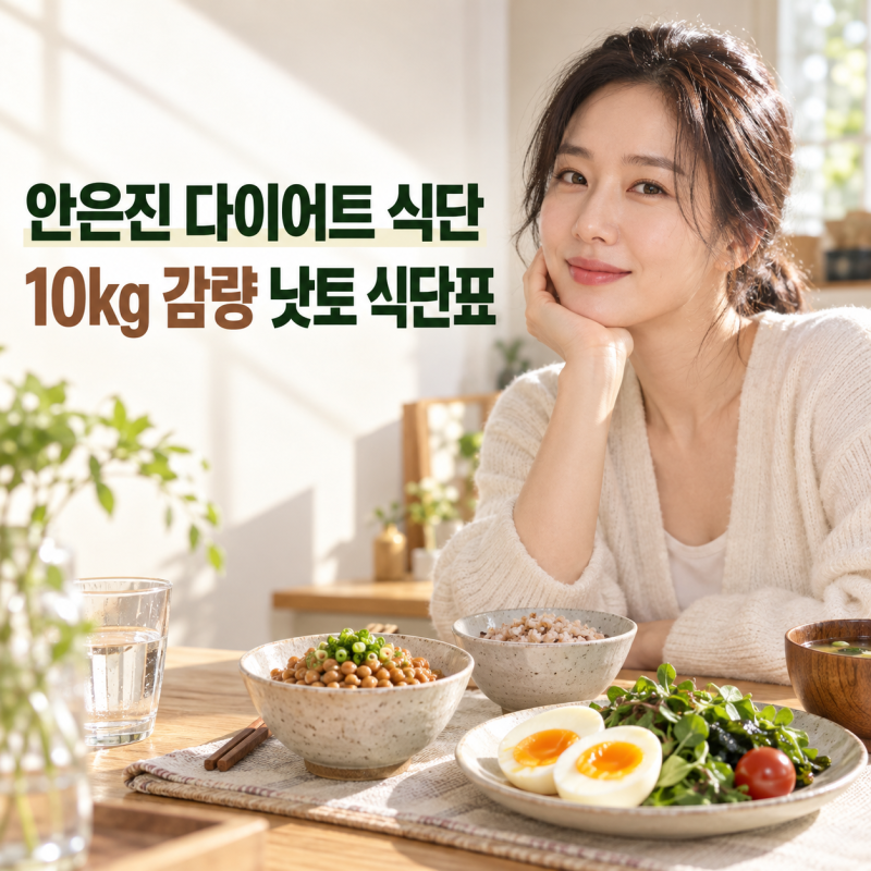 안은진 다이어트 식단, 단기 10kg 감량한 낫토 식단표와 식단 구성법 총정리
