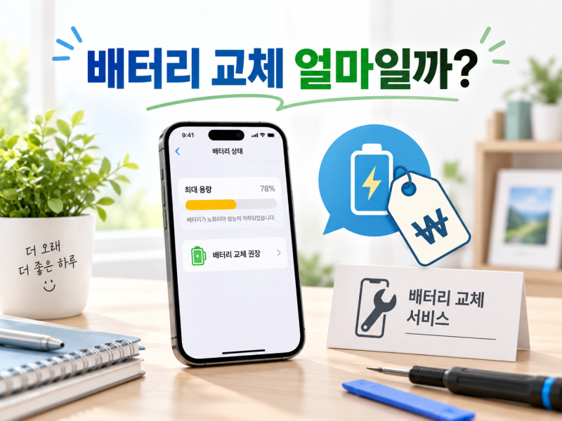 아이폰 배터리 교체비용｜애플케어+ 있으면 80% 미만은 무료일까?