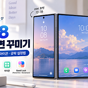 갤럭시 Z 폴드8 배경화면 꾸미기｜잠금화면·동영상·아이콘·굿락 설정법