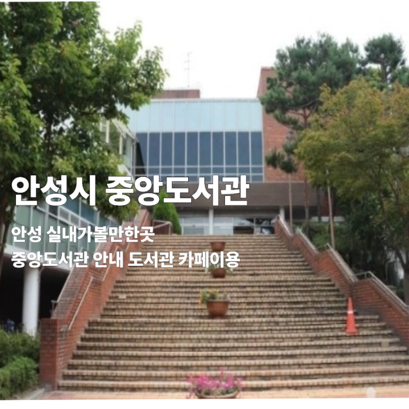 [ 안성시 중앙 도서관]안성실내 가볼만한곳_데이트추천_도서관여행