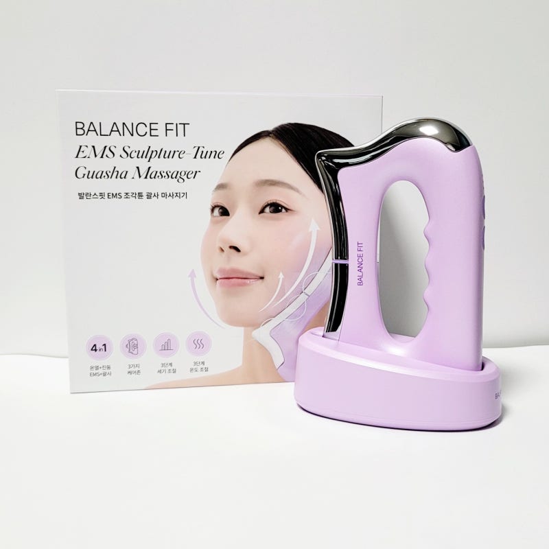 발란스핏 EMS 조각튠 괄사 이중턱·승모근 케어 실사용 후기 (얼굴괄사 & 바디괄사 마사지기 ....