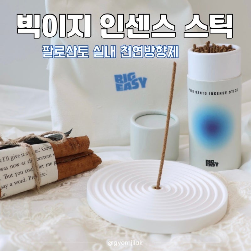 공간을 바꿔주는 천연 실내방향제 빅이지 팔로산토 인센스 스틱으로 집안냄새제거 후기
