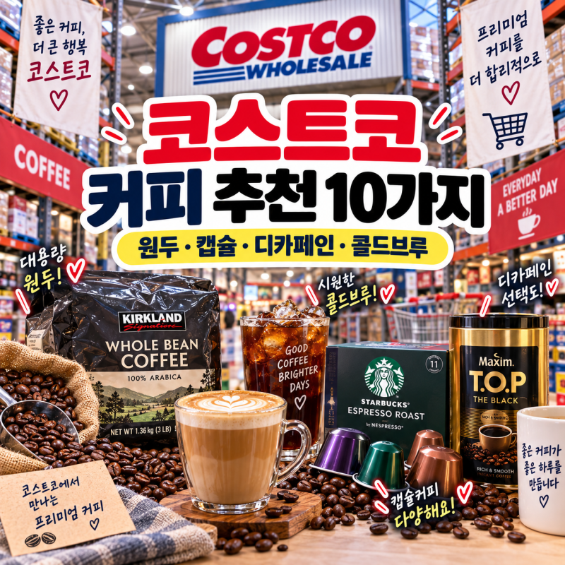 2026 코스트코 커피 추천 10가지｜원두·캡슐·디카페인·콜드브루 뭐 살까?