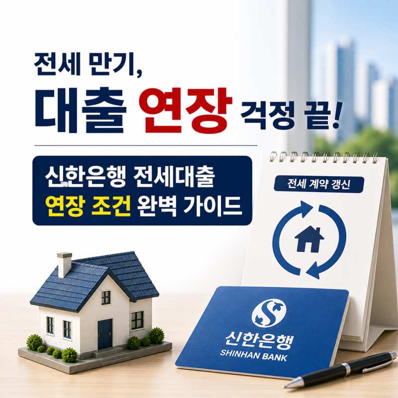 눈앞에 닥친 전세 만기, 당황하지 마세요! 신한은행 전세대출 연장(계약갱신) 조건부터 필요....