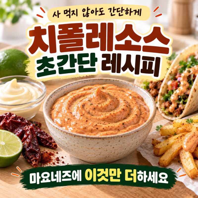 치폴레 소스 만들기, 집에서도 맛있는 치폴레소스 초간단 레시피