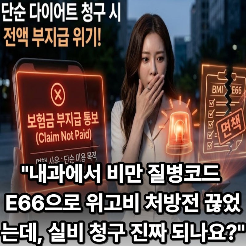 위고비 처방 가격 월 40만원? 2형 당뇨·고도비만 실손보험 청구 가능한 질병코드 E66 기준 총....