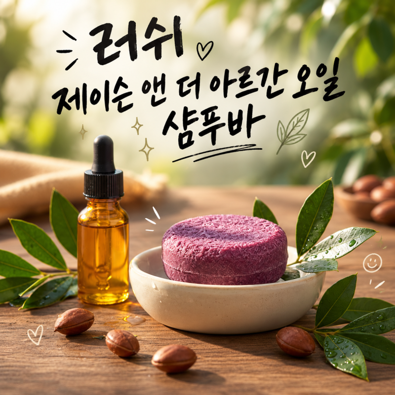 러쉬 샴푸바 입문 추천? 제이슨 앤 더 아르간 오일 샴푸바｜장미향·거품·세정력