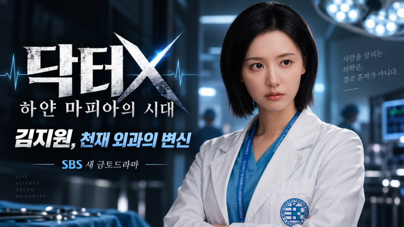닥터X 하얀 마피아의 시대 김지원 천재 외과의 변신! 출연진·원작·방송일 총정리