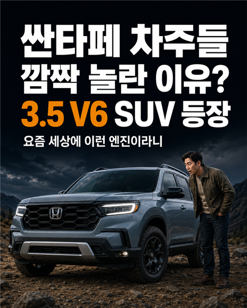싼타페 차주들 깜짝 놀란 이유? 요즘 세상에 이런 엔진을 단 SUV가 나왔습니다