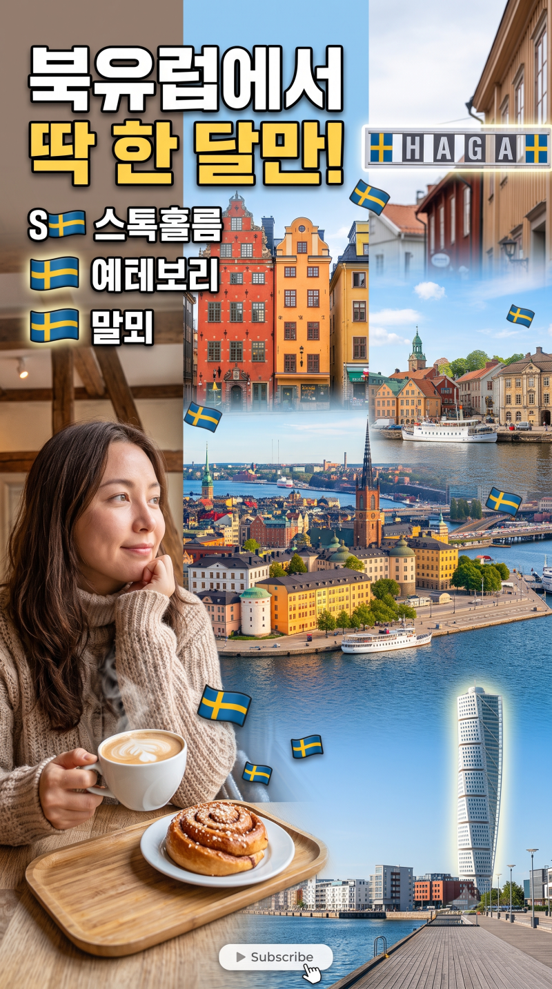 매일이 여행 같은 북유럽 일상 | 스웨덴 한 달 살기 도시 BEST 3