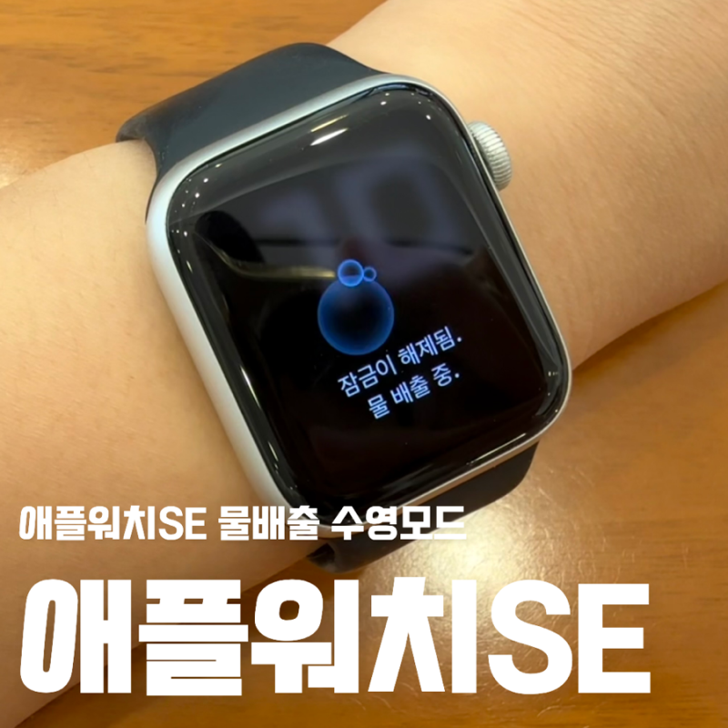 애플워치SE 수영모드 수중잠금 후 물빼기까지 직접 사용해봄