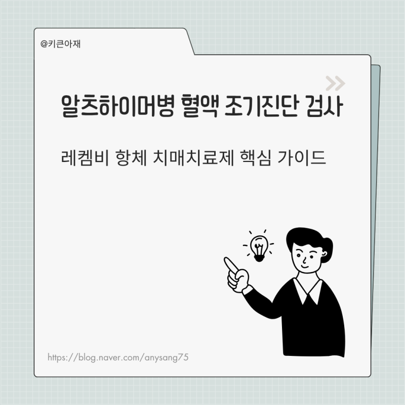 알츠하이머병 혈액 조기진단 검사와 레켐비 항체 치매치료제 핵심 가이드