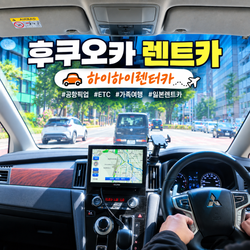 후쿠오카 렌트카 추천 하이하이렌터카 공항 픽업부터 보험 ETC 이용방법