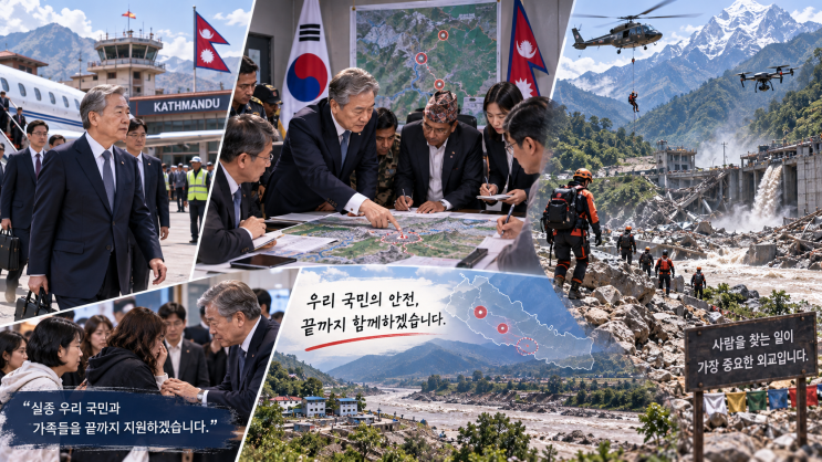 조현 네팔 방문, 왜 외교장관이 직접 갔을까?…실종 한국인 9명 <b>수색</b>....