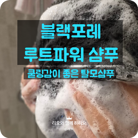 탈모샴푸추천 블랙포레 루트파워 쿨앤딥클린 샴푸 만족스러운 쿨링