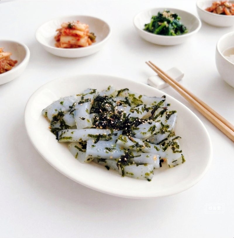 청포묵무침 레시피 만들기 동부묵 김무침 만드는법