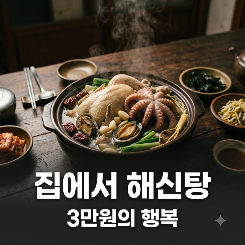 "줄 서서 먹던 그 맛을 집에서?" 3만원으로 완성한 해신탕만들기 비법..