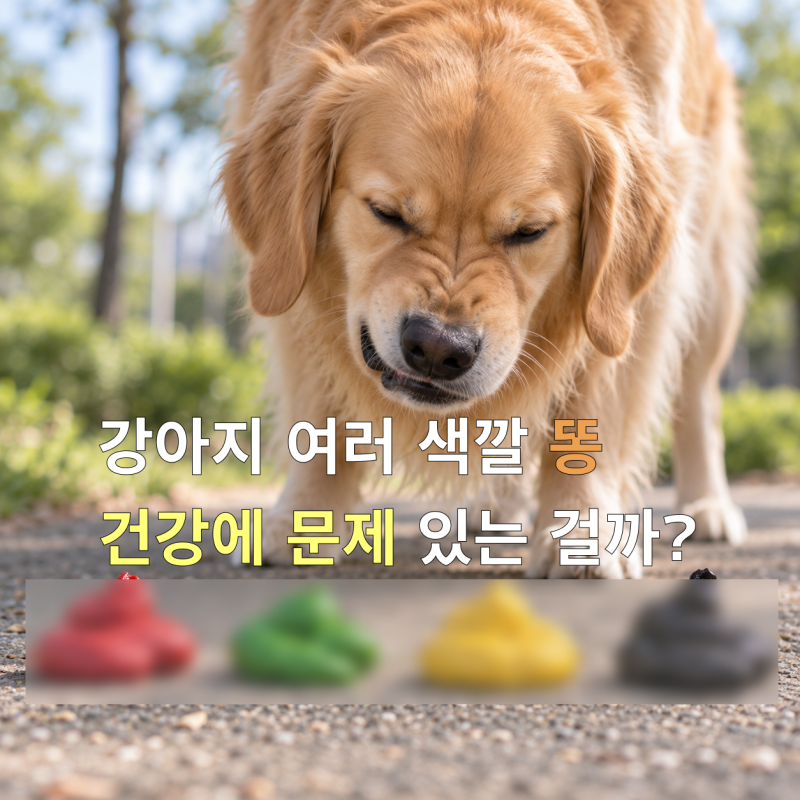 강아지 똥 색이 달라졌나요? 검정, 노랑, 초록색 똥의 의미