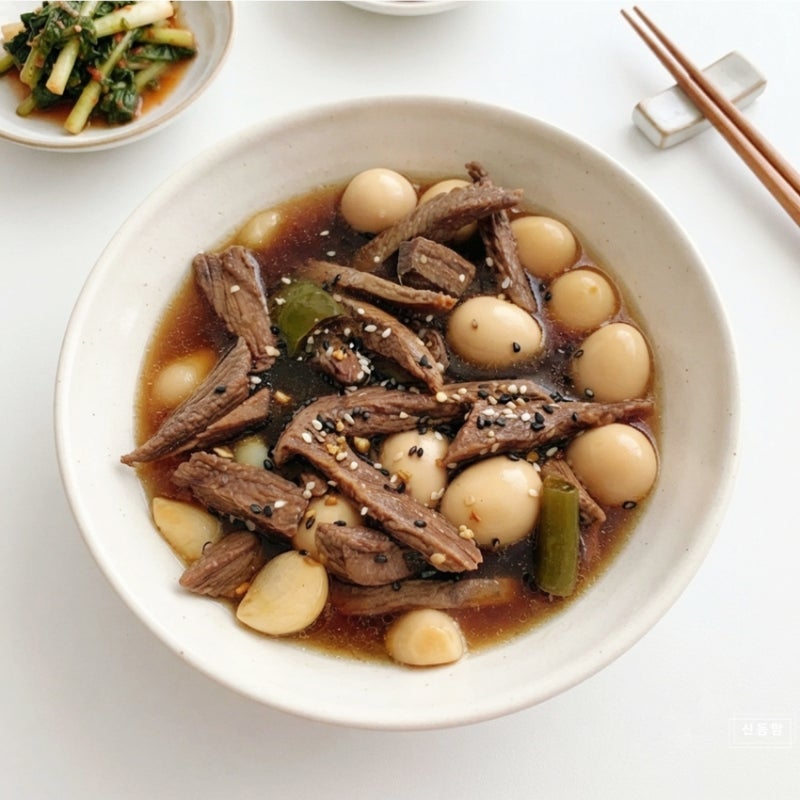 메추리알 소고기장조림 만드는법 황금레시피 한우 쇠고기 부위