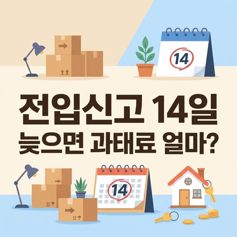 전입신고 늦게 하면 과태료 얼마? 14일 계산과 지연 기간별 금액