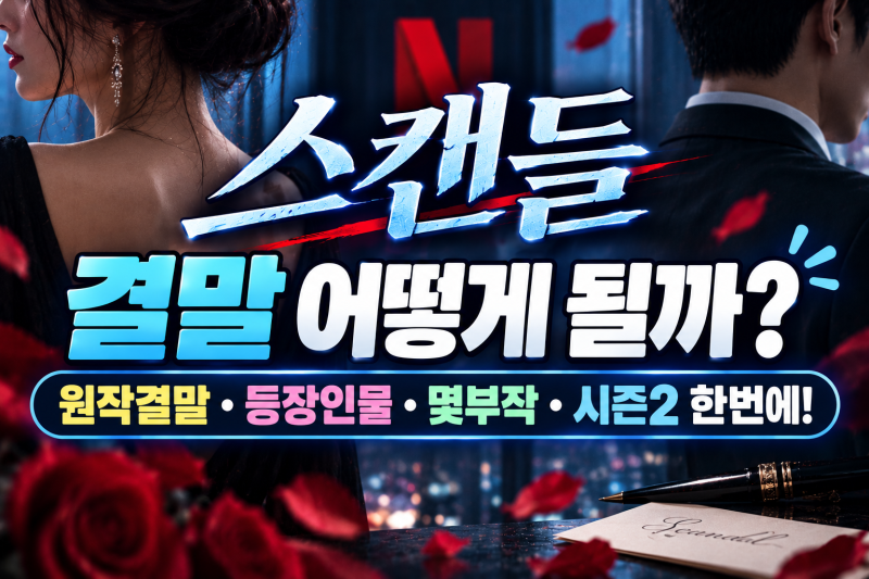스캔들 결말 어떻게 될까? 원작결말·등장인물·몇부작·시즌2 한번에