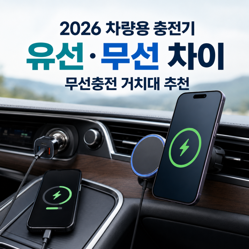 2026 차량용 충전기 무선충전 거치대 추천
