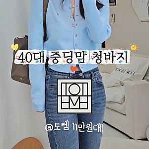 토템 청바지 12만원대 득템 일자핏 221-232-741