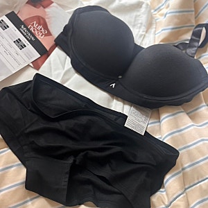 오브누 모달 실루엣 와이어 브라 세트✨ 예쁜 큰컵 브라 75D 직접 입어본 편한 속옷 후기