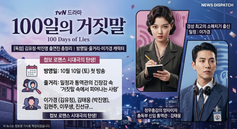 100일의 거짓말 김유정·박진영 출연진 총정리｜방영일·줄거리·이가경 캐릭터