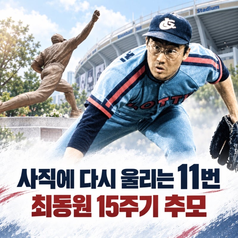 사직에 다시 새겨질 11번, 최동원 15주기 추모행사 열린다