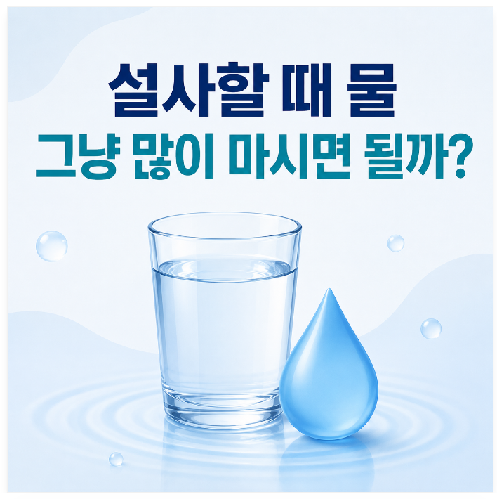 설사할 때 물, 그냥 많이 마시면 될까요? 약사가 알려드립니다