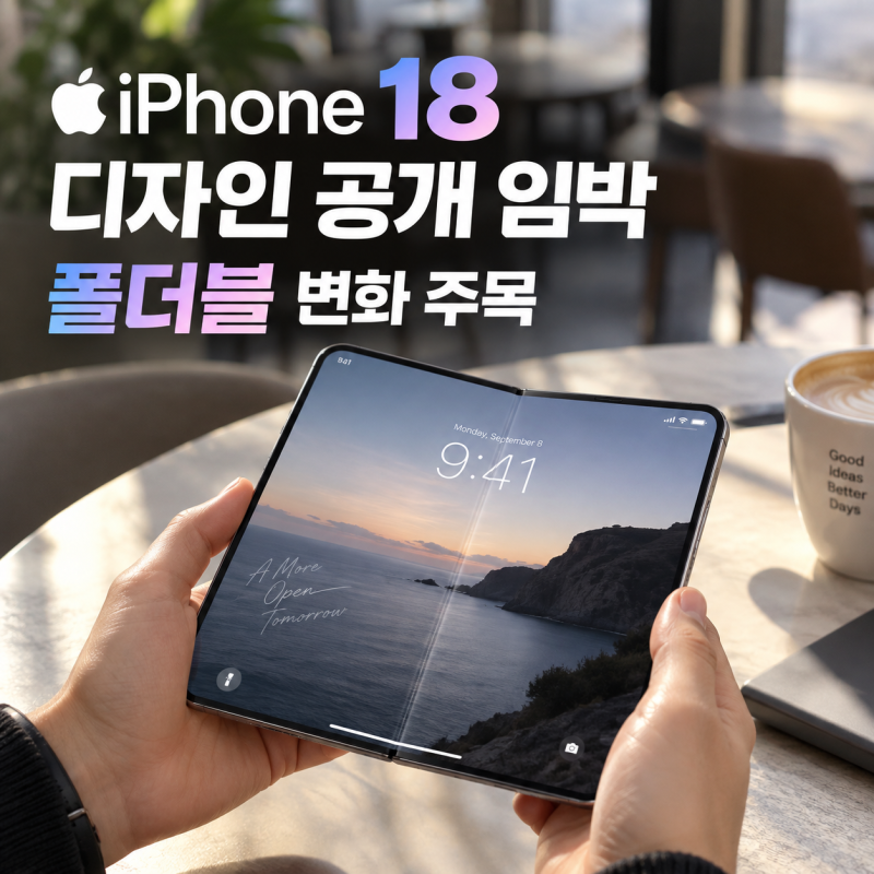 아이폰 18 디자인 공개 임박 폴더블 변화 주목