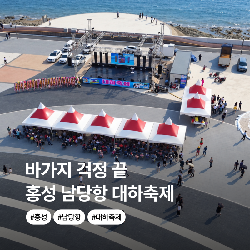 "바가지 걱정 끝" 1kg 가격 통일된 홍성 남당항 대하축제 방문 꿀팁