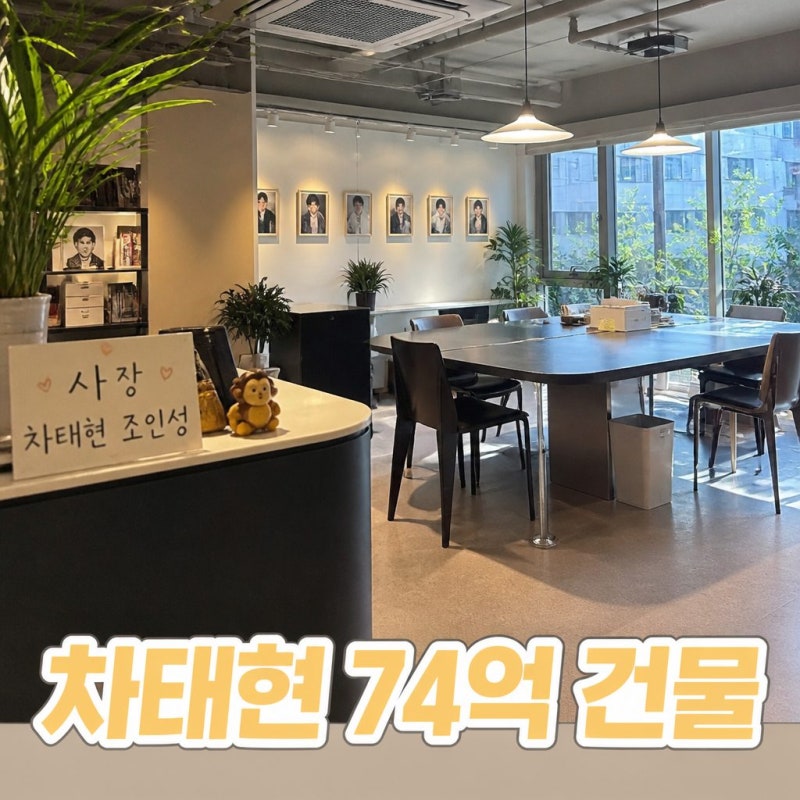 차태현 74억 건물 신사동 사무실 공개 화제