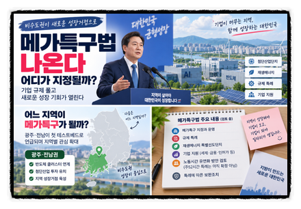 메가 특구법 나온다, 어디가 지정될까? 기업 규제 풀고 주 52시간 특례까지 검토