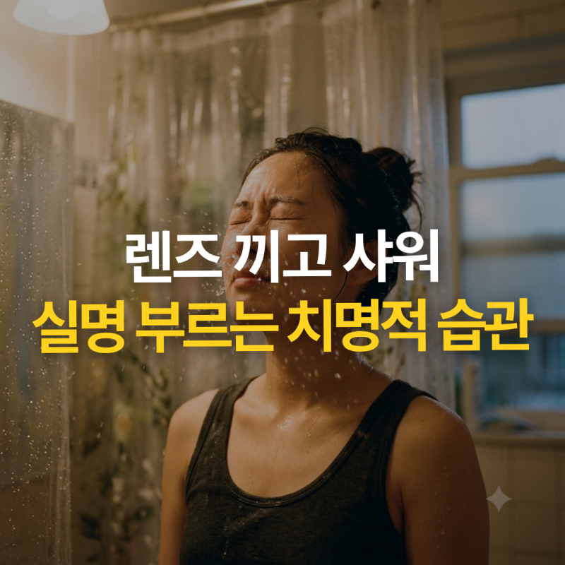 렌즈 끼고 샤워하면 왜 위험할까? 수돗물 속 가시아메바 주의보