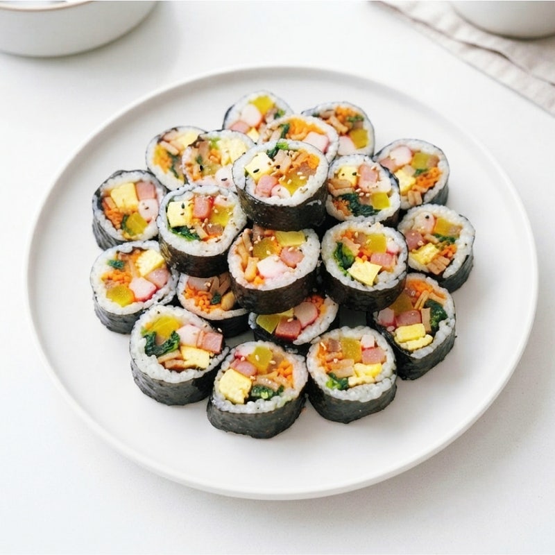 김밥 맛있게 싸는법 10줄 밥양념 야채재료 집김밥 레시피