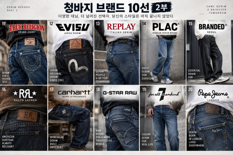 청바지 브랜드 10선 2부 데님 좋아한다면 알아둘 만한 또 다른 브랜드들