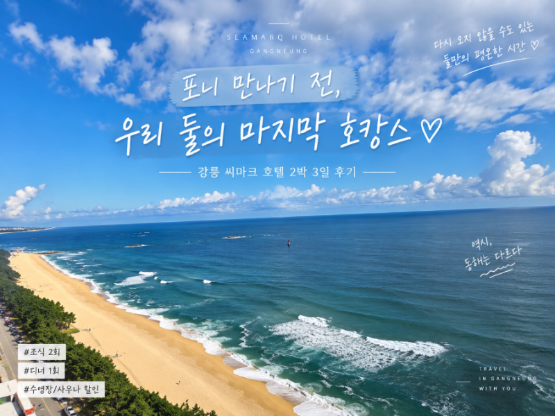 강릉 씨마크 호텔 2박 3일 후기｜임산부 국내 태교여행 호캉스」