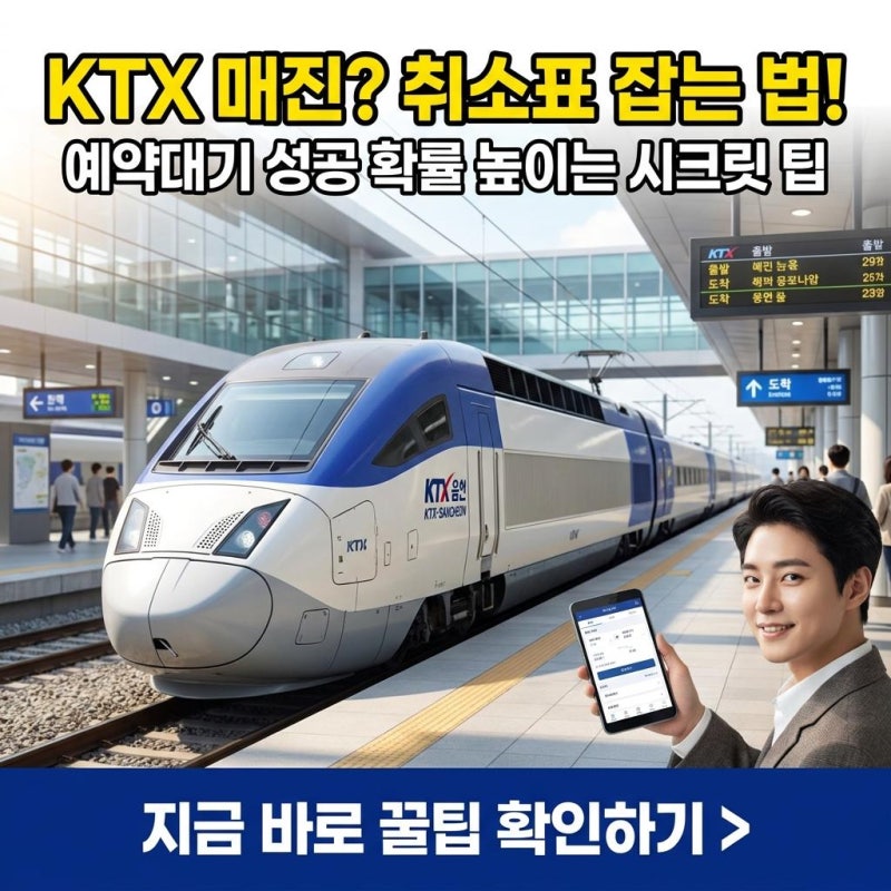 (순번 확인) KTX 예약대기 확률 높이는 시간대별 세팅 방법