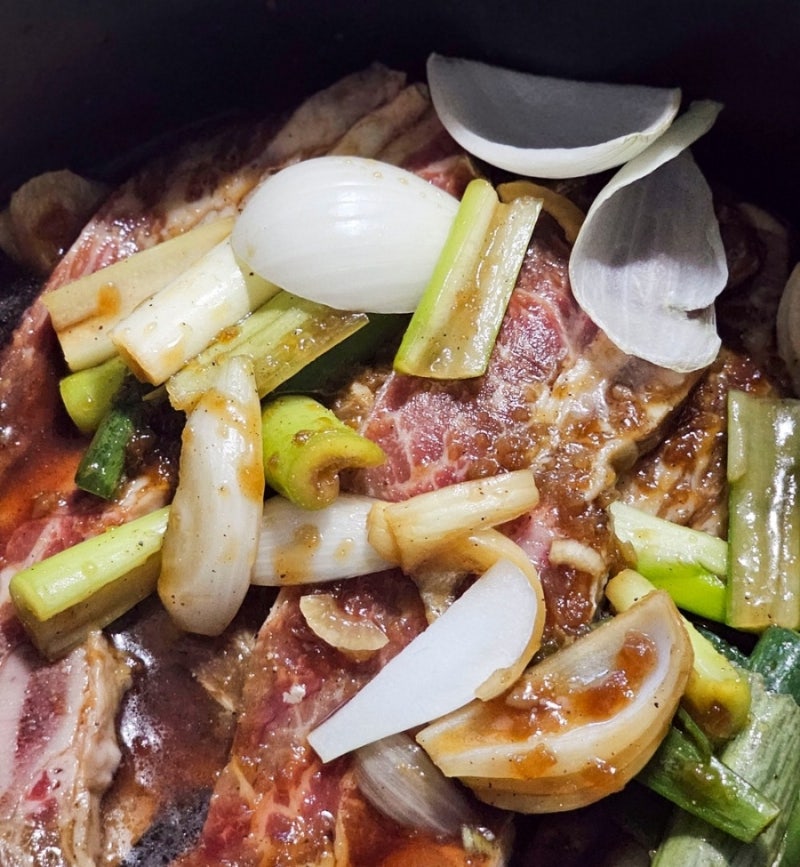 잡내없이 연한 la갈비 재는법 시판 소갈비 양념장 활용 초간단 레시피