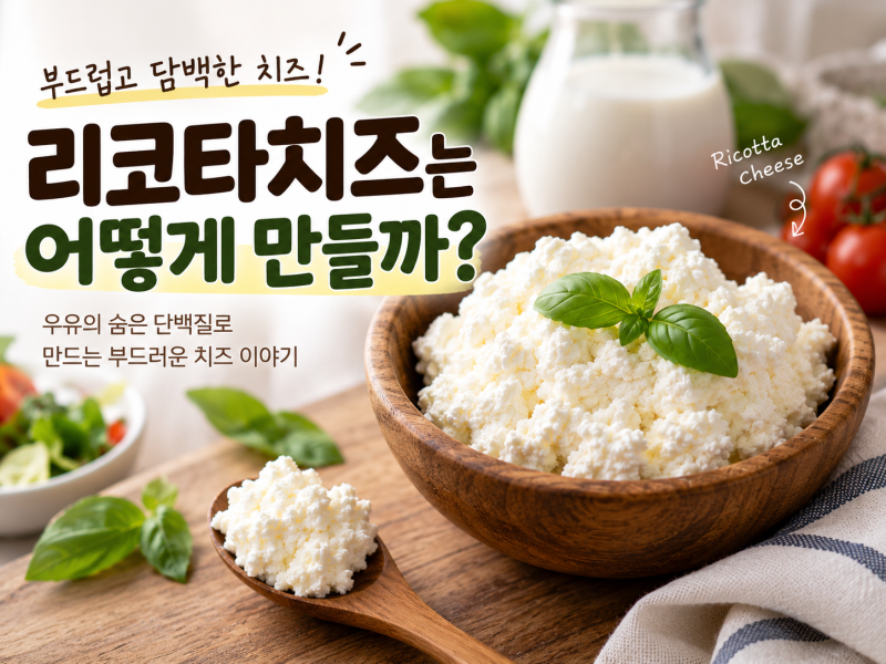 리코타치즈는 어떻게 만들까?