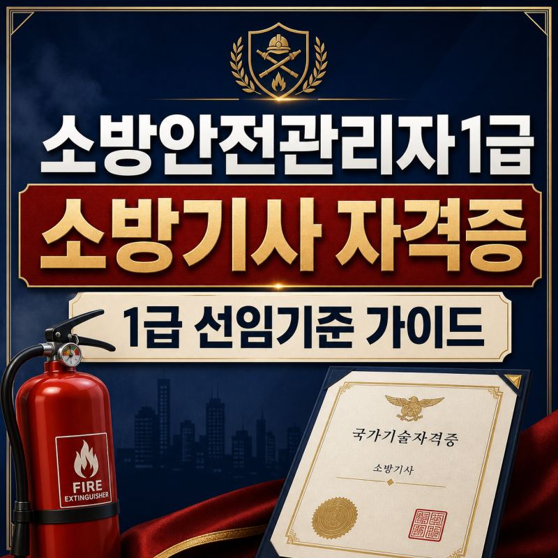 소방안전관리자1급 선임기준, 소방기사 자격증으로 갖추는 방법