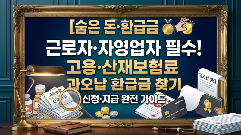 [숨은 돈·환급금] 근로자·자영업자를 위한 고용·산재보험료 과오납 환급금 찾기