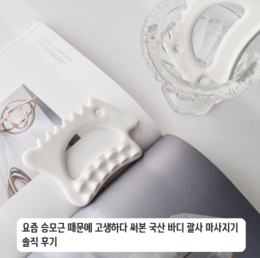 퇴근 후 매일 사용하는 국산 바디 괄사 마사지기 실제 사용 후기 정리