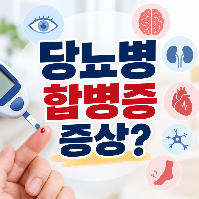 무서운 당뇨합병증 증상 종류와 검사 알아보기
