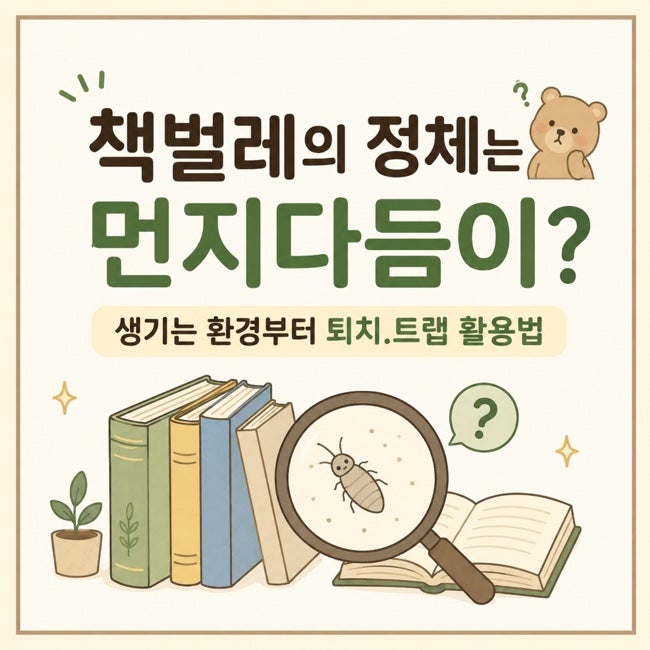 먼지다듬이 퇴치 방법｜책벌레 원인?